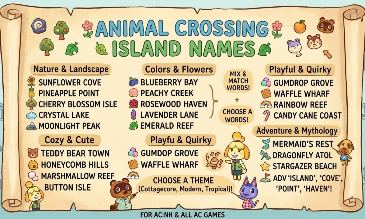 Animal Crossing Island Names