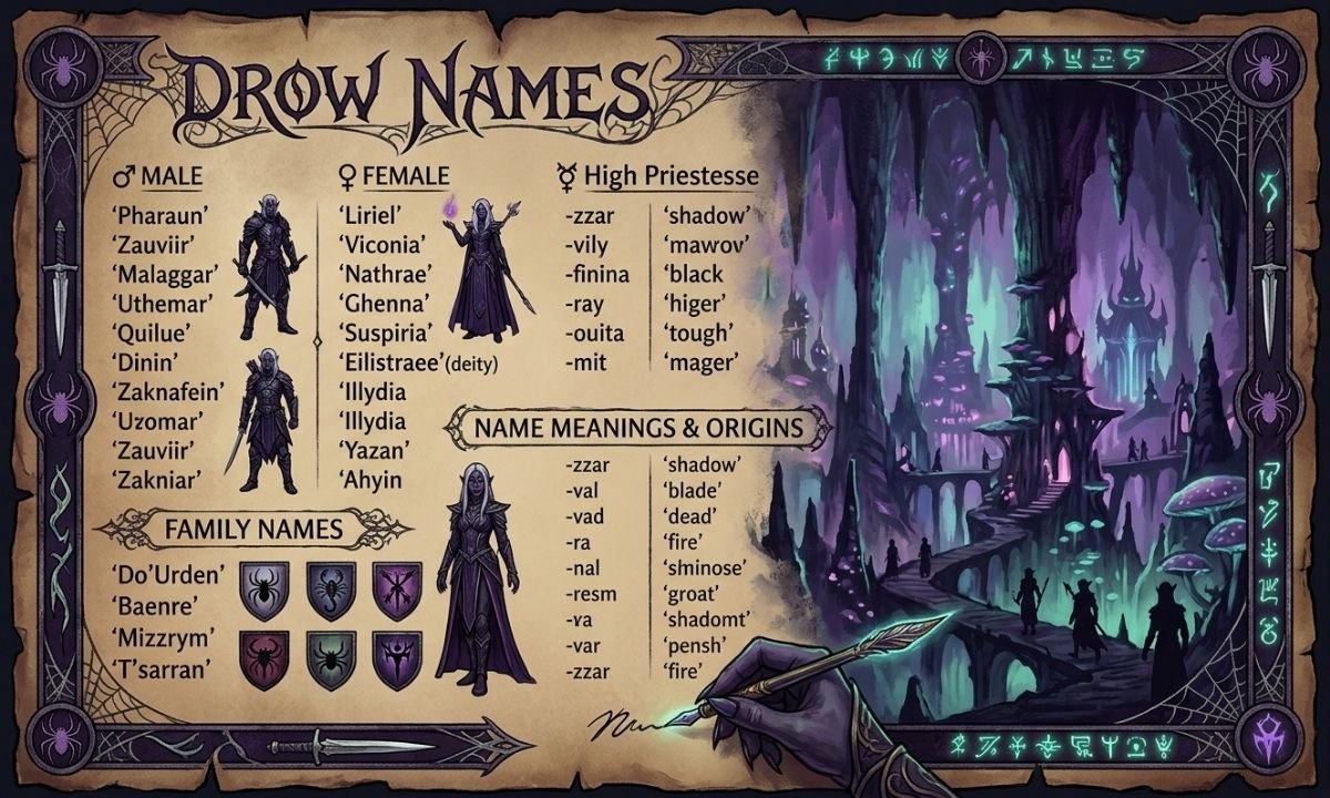 Drow Names