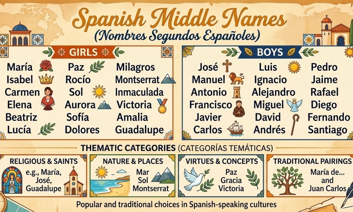 Spanish Middle Names
