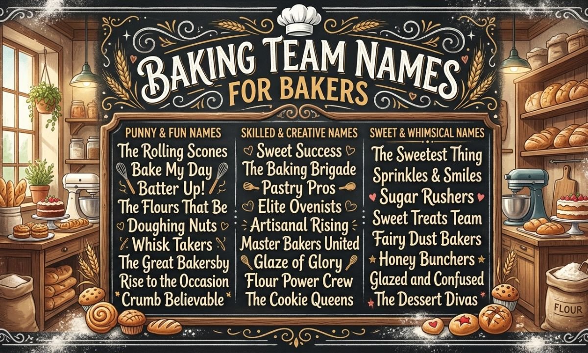 Baking Team Names for Bakers