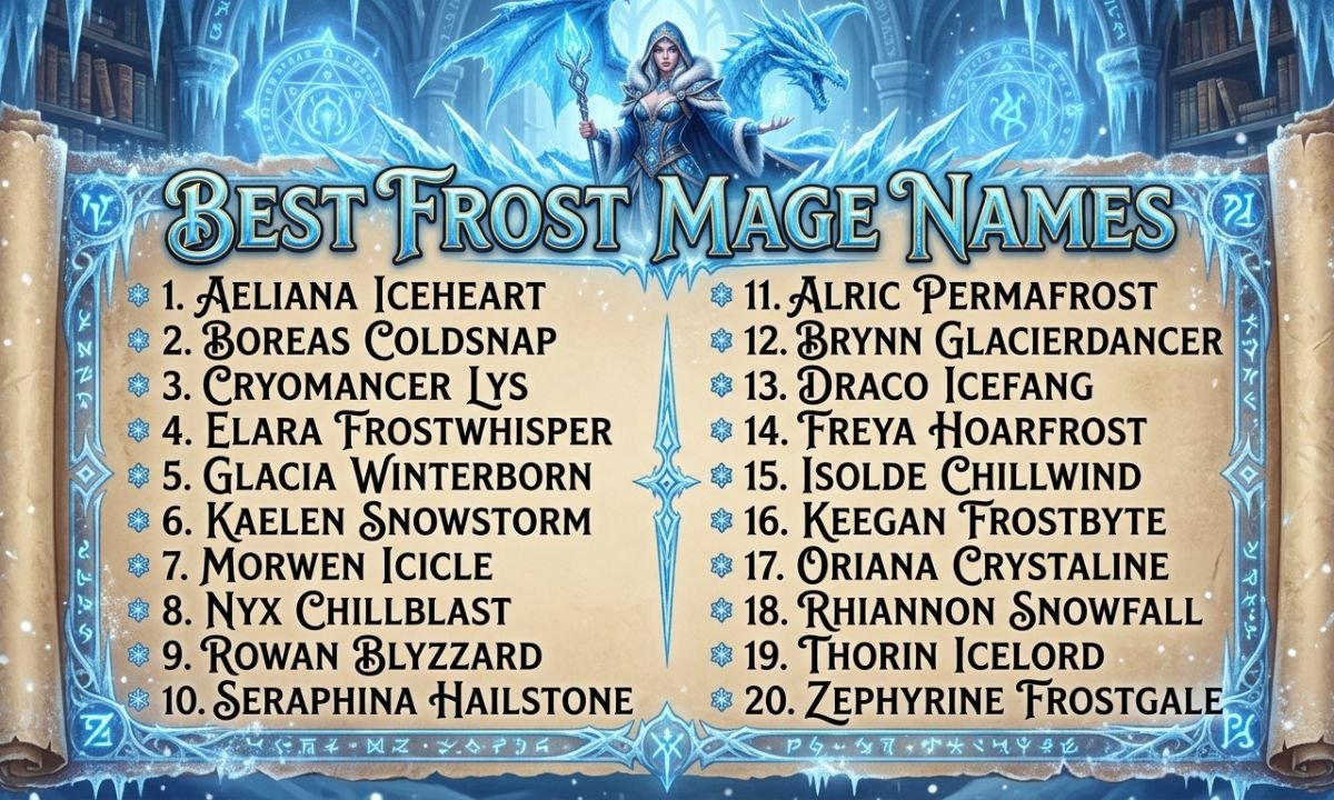 Best Frost Mage Names