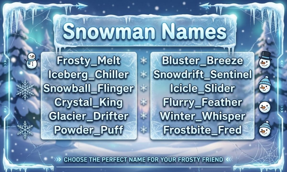 Snowman Names
