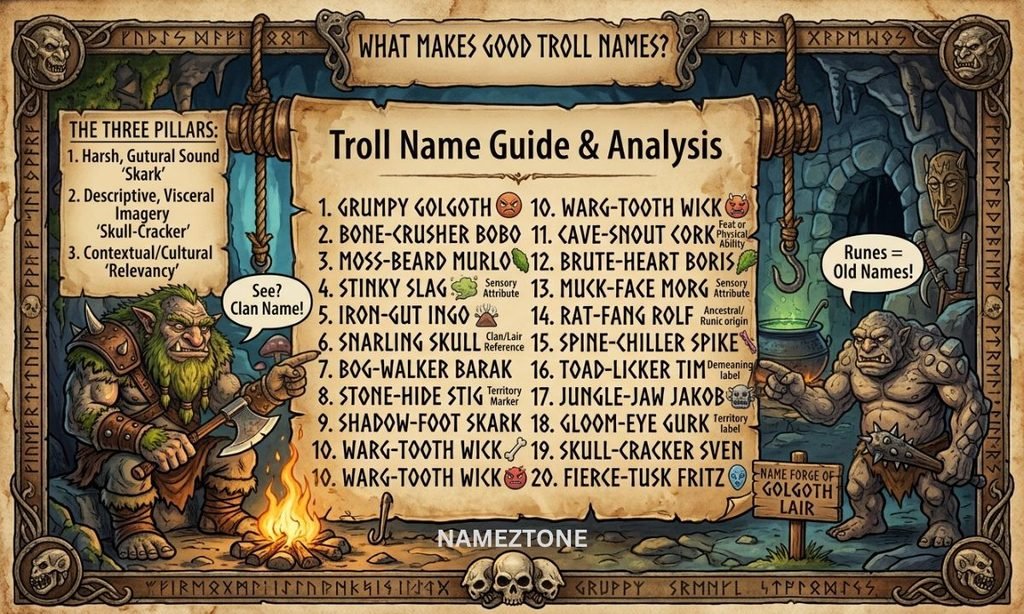 What Makes Good Troll Names?